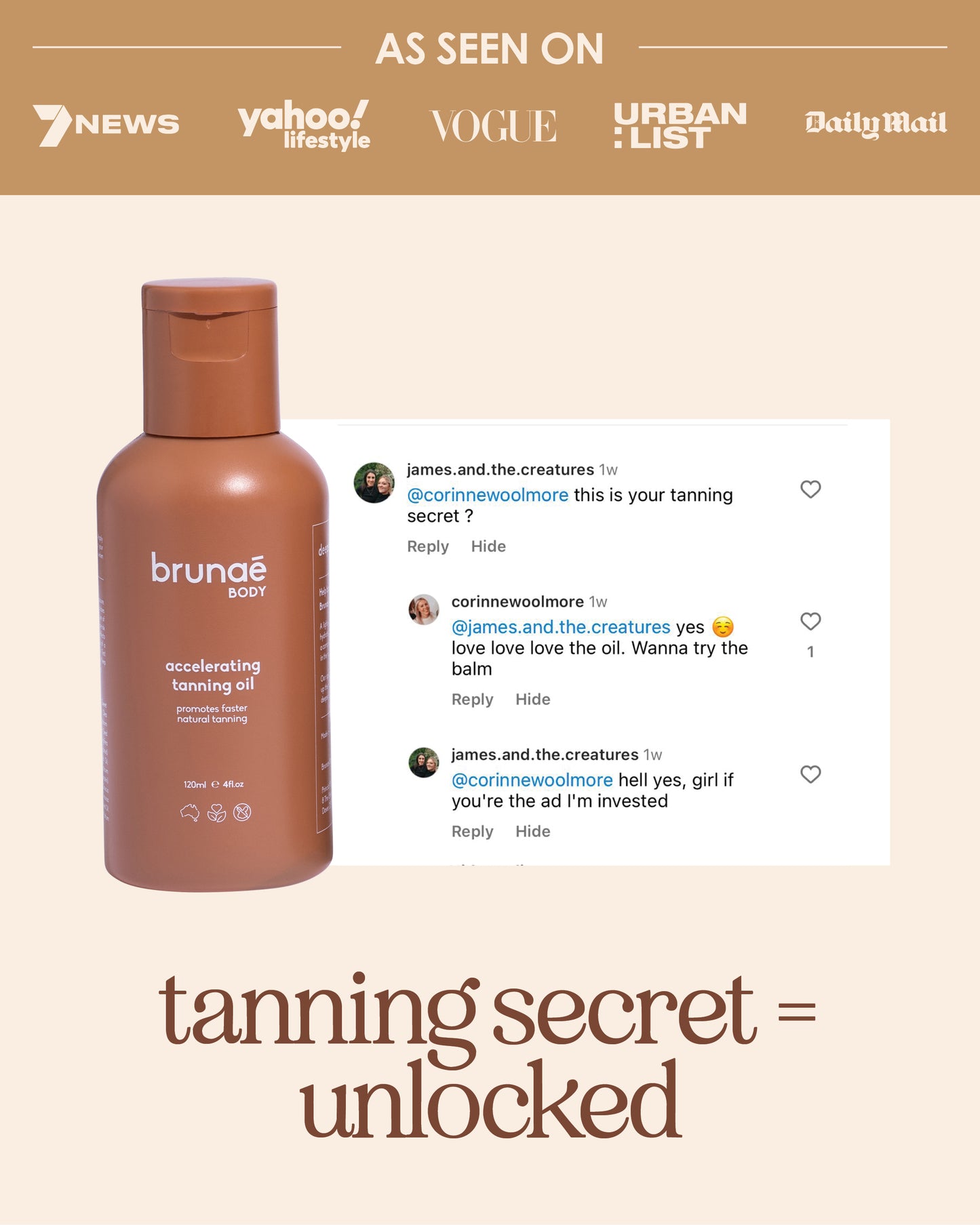 Accelerating Tanning Oil